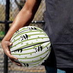 Cute Panda And Bamboo Pattern Print Basketball