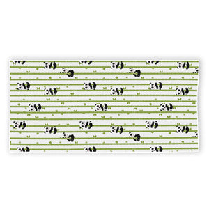 Cute Panda And Bamboo Pattern Print Beach Towel