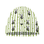 Cute Panda And Bamboo Pattern Print Beanie