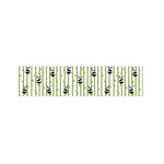 Cute Panda And Bamboo Pattern Print Bed Runner