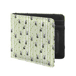 Cute Panda And Bamboo Pattern Print Bifold Wallet