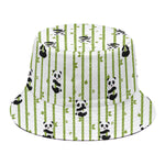 Cute Panda And Bamboo Pattern Print Bucket Hat