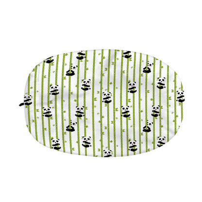 Cute Panda And Bamboo Pattern Print Car Side Mirror Covers