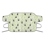 Cute Panda And Bamboo Pattern Print Car Windshield Snow Cover