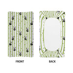 Cute Panda And Bamboo Pattern Print Changing Pad Cover