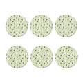 Cute Panda And Bamboo Pattern Print Coaster Set