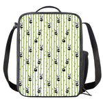 Cute Panda And Bamboo Pattern Print Crossbody Lunch Bag