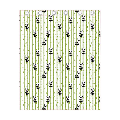 Cute Panda And Bamboo Pattern Print Curtain