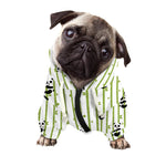 Cute Panda And Bamboo Pattern Print Dog Zip Up Hoodie