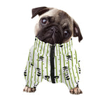 Cute Panda And Bamboo Pattern Print Dog Zip Up Jacket