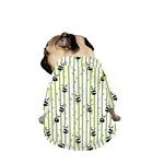 Cute Panda And Bamboo Pattern Print Dog Zip Up Jacket