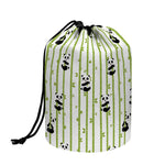 Cute Panda And Bamboo Pattern Print Drawstring Makeup Bag