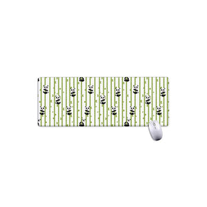 Cute Panda And Bamboo Pattern Print Extended Mouse Pad