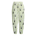 Cute Panda And Bamboo Pattern Print Fleece Lined Knit Pants