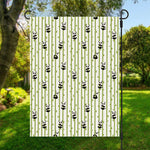 Cute Panda And Bamboo Pattern Print Garden Flag