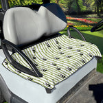 Cute Panda And Bamboo Pattern Print Golf Cart Seat Cover