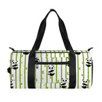 Cute Panda And Bamboo Pattern Print Gym Bag