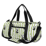 Cute Panda And Bamboo Pattern Print Gym Bag