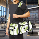Cute Panda And Bamboo Pattern Print Gym Bag