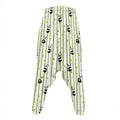 Cute Panda And Bamboo Pattern Print Hammer Pants