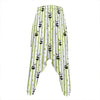 Cute Panda And Bamboo Pattern Print Hammer Pants