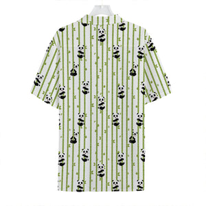 Cute Panda And Bamboo Pattern Print Hawaiian Shirt