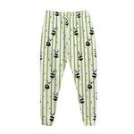 Cute Panda And Bamboo Pattern Print Jogger Pants
