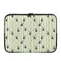 Cute Panda And Bamboo Pattern Print Laptop Sleeve