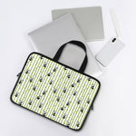 Cute Panda And Bamboo Pattern Print Laptop Sleeve With Handle