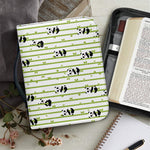 Cute Panda And Bamboo Pattern Print Leather Bible Cover