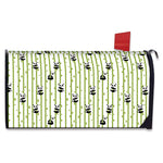 Cute Panda And Bamboo Pattern Print Mailbox Cover