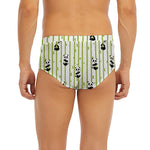 Cute Panda And Bamboo Pattern Print Men's Briefs