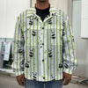 Cute Panda And Bamboo Pattern Print Men's Shirt Jacket