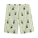 Cute Panda And Bamboo Pattern Print Men's Sports Shorts