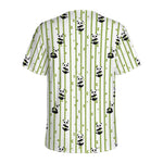 Cute Panda And Bamboo Pattern Print Men's Sports T-Shirt