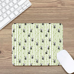 Cute Panda And Bamboo Pattern Print Mouse Pad
