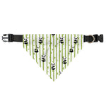 Cute Panda And Bamboo Pattern Print Over The Collar Dog Bandana