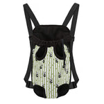 Cute Panda And Bamboo Pattern Print Pet Carrier Backpack