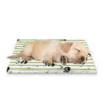 Cute Panda And Bamboo Pattern Print Pet Cooling Mat Cover