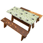 Cute Panda And Bamboo Pattern Print Picnic Table Cover