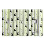 Cute Panda And Bamboo Pattern Print Placemat