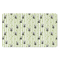 Cute Panda And Bamboo Pattern Print Polyester Doormat