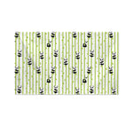 Cute Panda And Bamboo Pattern Print Polyester Flag