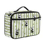 Cute Panda And Bamboo Pattern Print Portable Lunch Bag