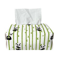 Cute Panda And Bamboo Pattern Print Rectangle Tissue Box Cover