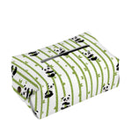 Cute Panda And Bamboo Pattern Print Rectangle Tissue Box Cover