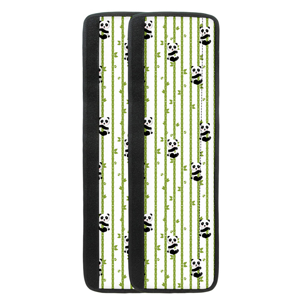 Cute Panda And Bamboo Pattern Print Refrigerator Handle Covers