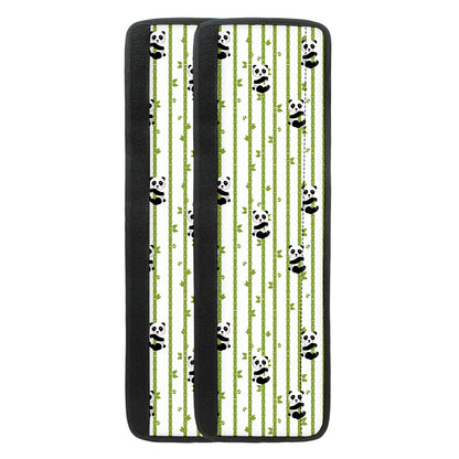 Cute Panda And Bamboo Pattern Print Refrigerator Handle Covers