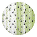 Cute Panda And Bamboo Pattern Print Round Blanket