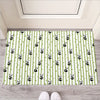 Cute Panda And Bamboo Pattern Print Rubber Doormat